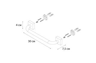 Поручень для ванны FIXSEN Kvadro (FX-61317)